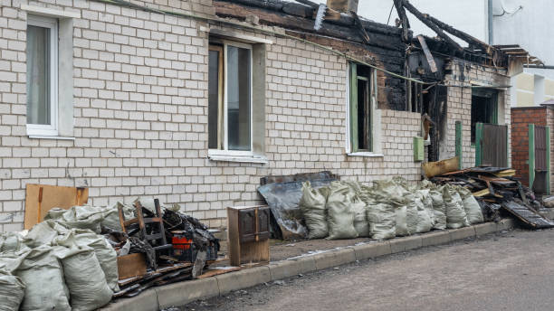 Professional Fire Damage Removal technician working in Kintnersville, PA